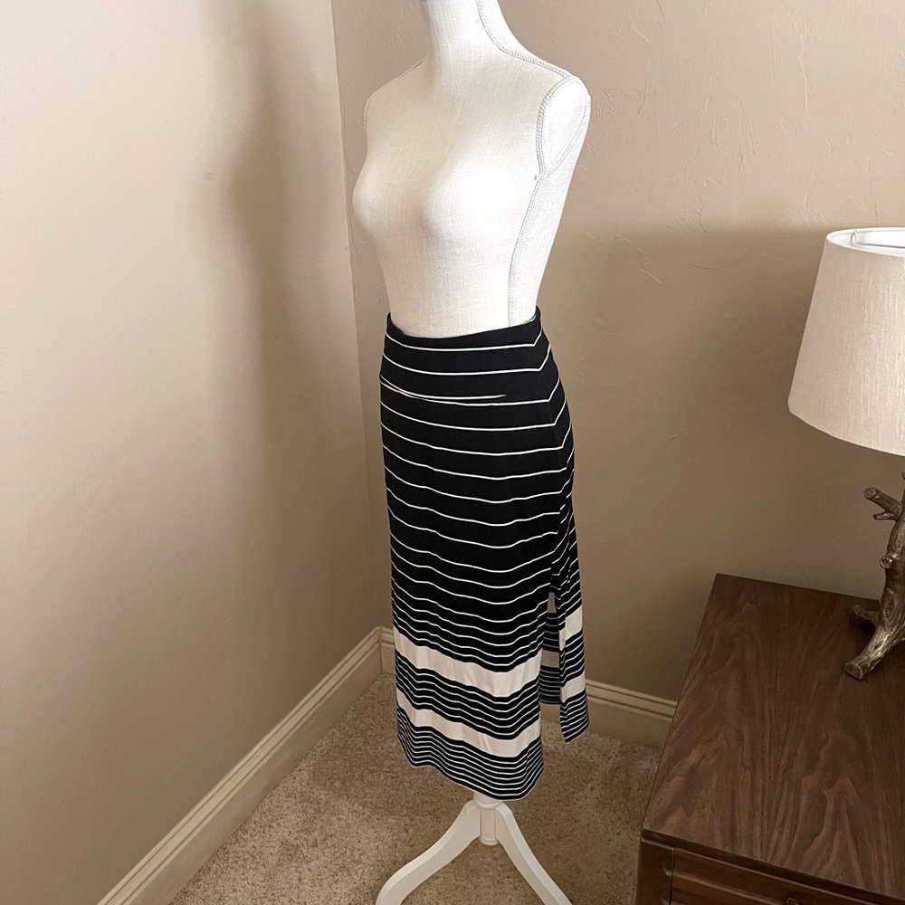 Athleta striped midi skirt